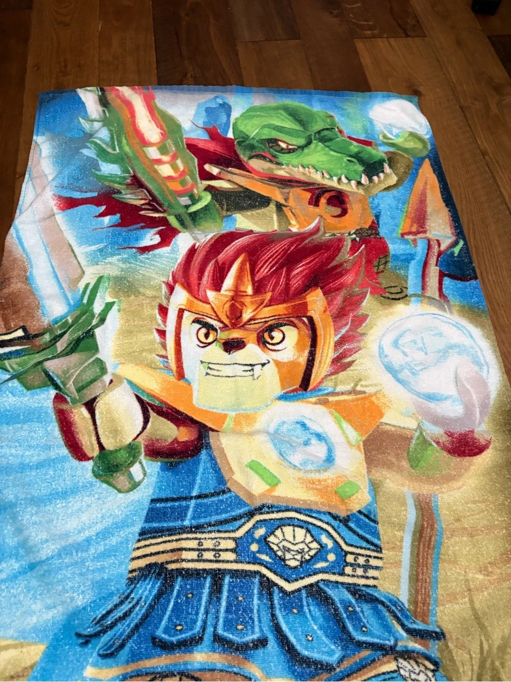LEGO Legends Of Chima Lion Attack Laval Beach Towel Cotton Multicolor Graphic